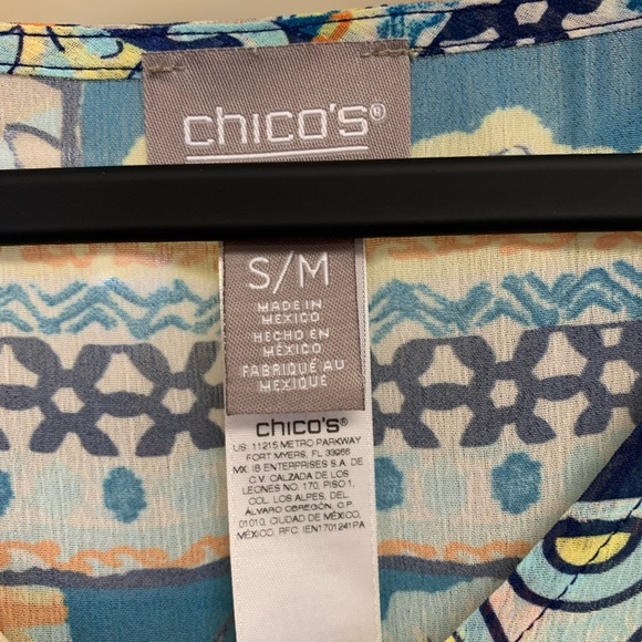 Chico’s Small Medium Boho Blouse - Picture 3 of 9